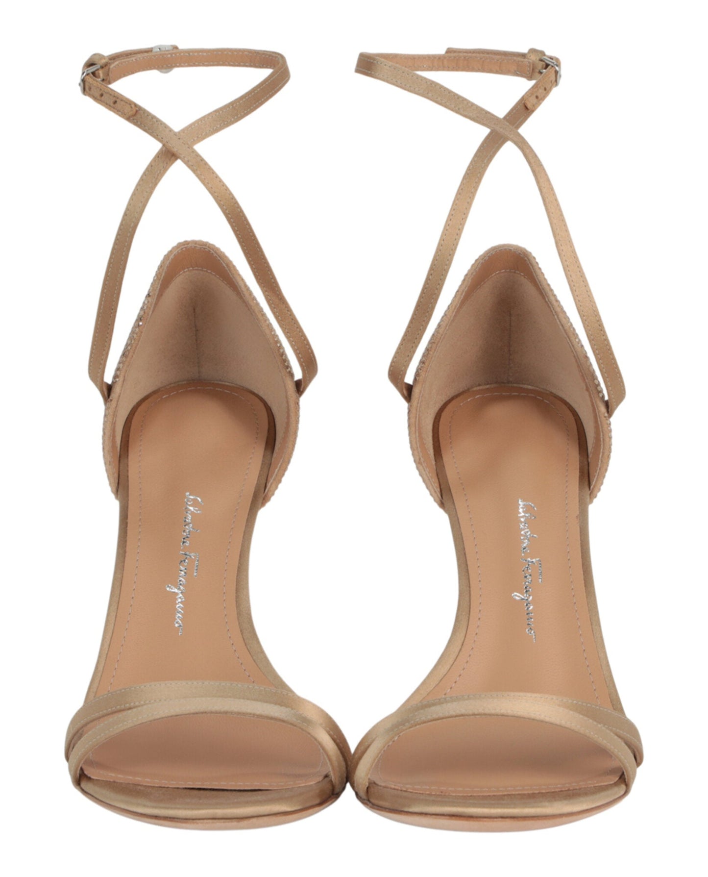 Ferragamo Ines X5 Crystal Embellished Strappy Sandals