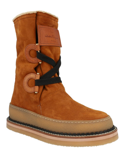 Ferragamo Celeno Slouchy Suede Boots