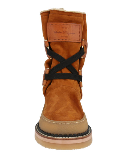 Ferragamo Celeno Slouchy Suede Boots
