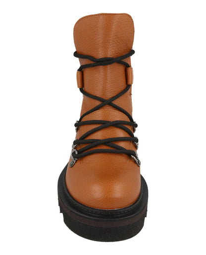 Ferragamo Elimo Lace-Up Leather Boots