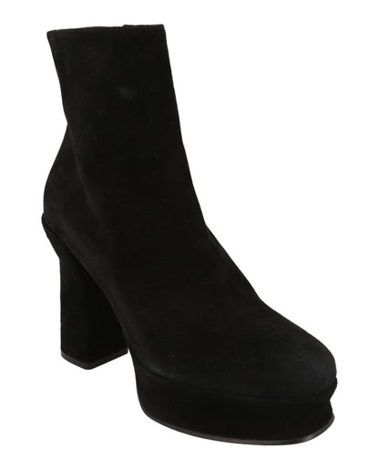 Ferragamo Sandra Suede Platform Booties