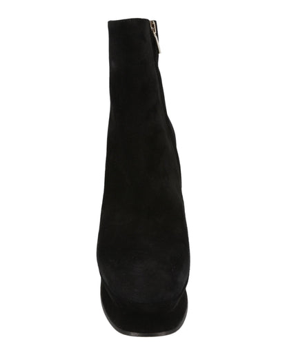 Ferragamo Sandra Suede Platform Booties