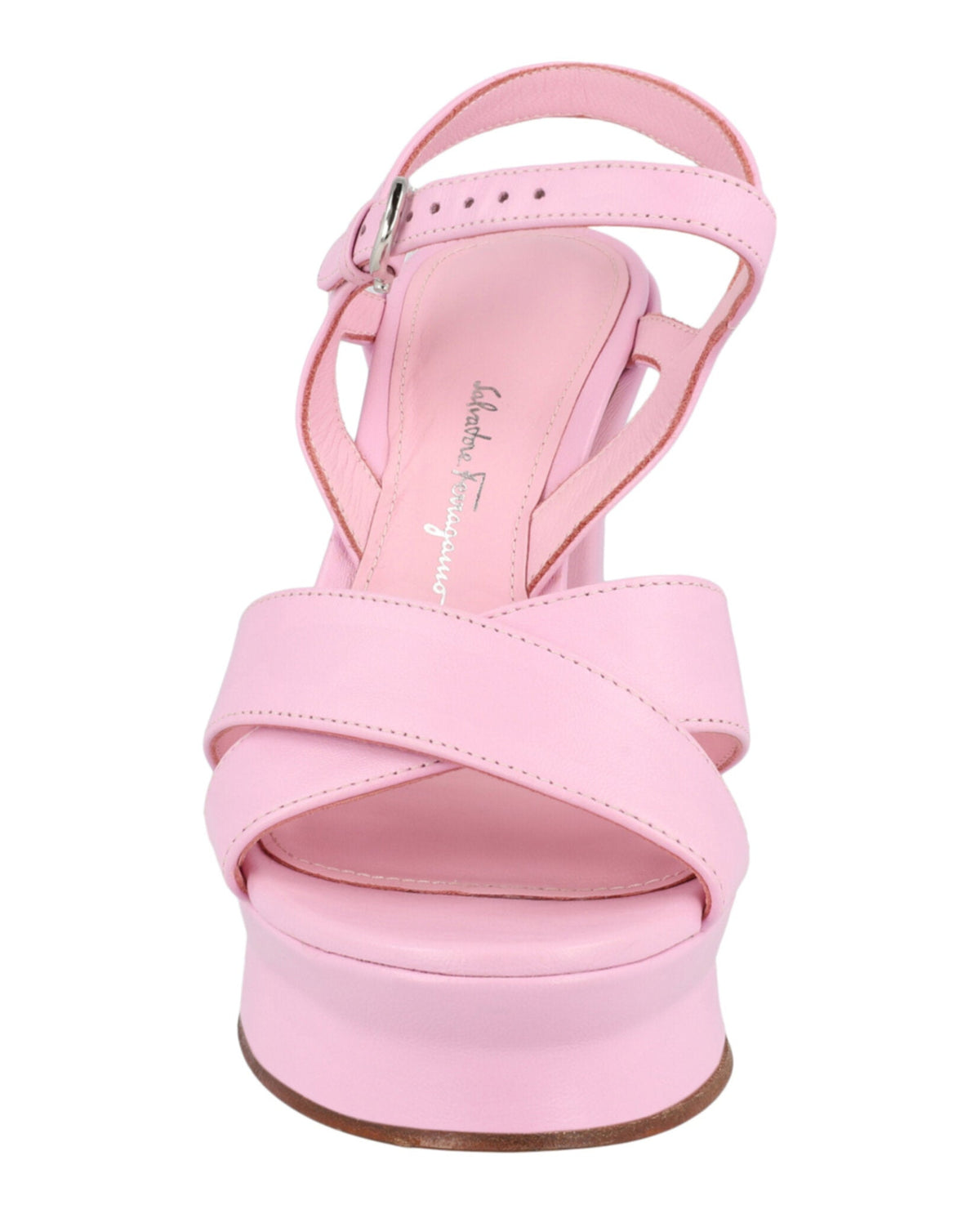 Ferragamo Sonya Leather Platform Sandals