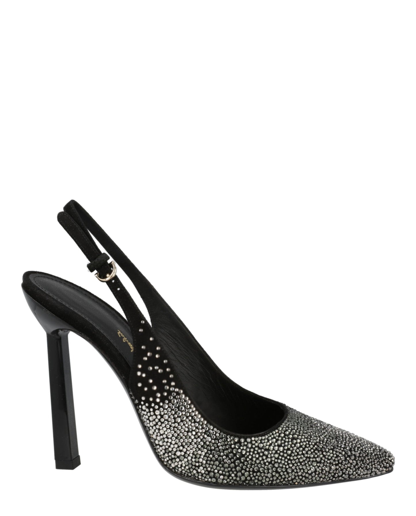 Ferragamo Jessie Crystal-Embellished Slingback Pumps