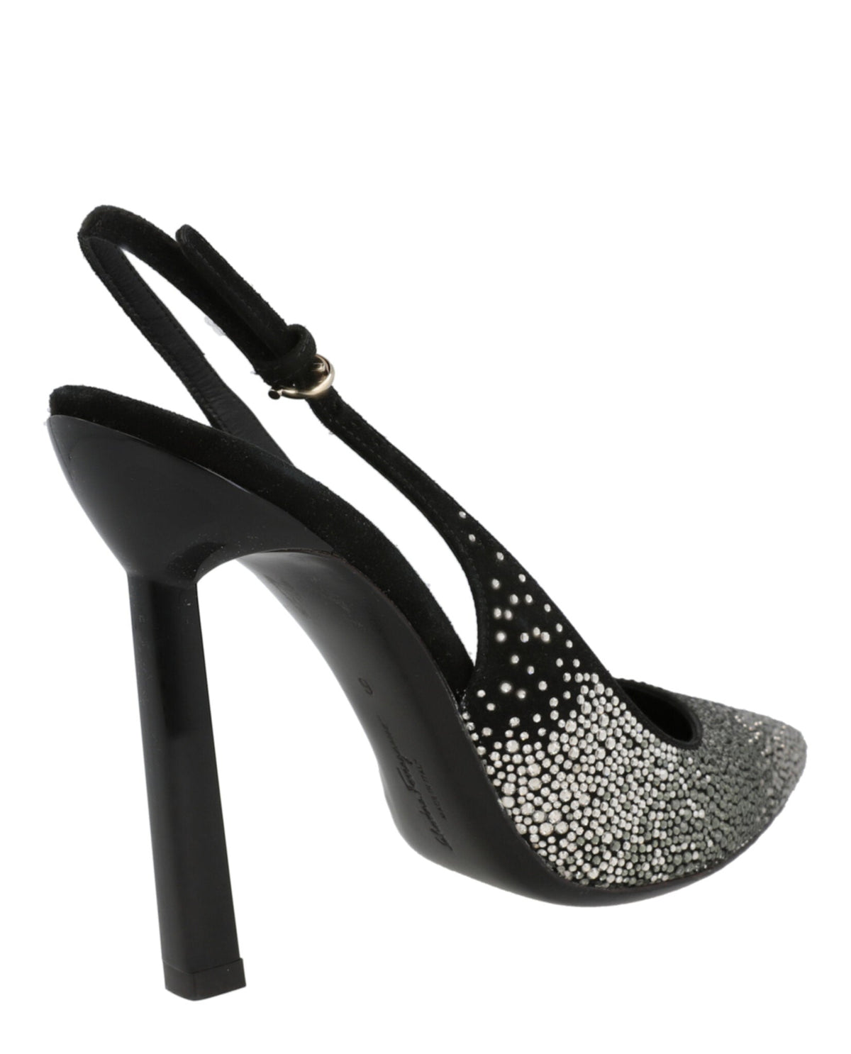 Ferragamo Jessie Crystal-Embellished Slingback Pumps