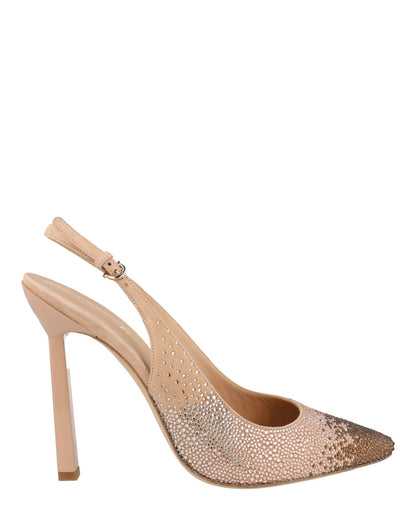 Ferragamo Jessie Crystal-Embellished Slingback Pumps