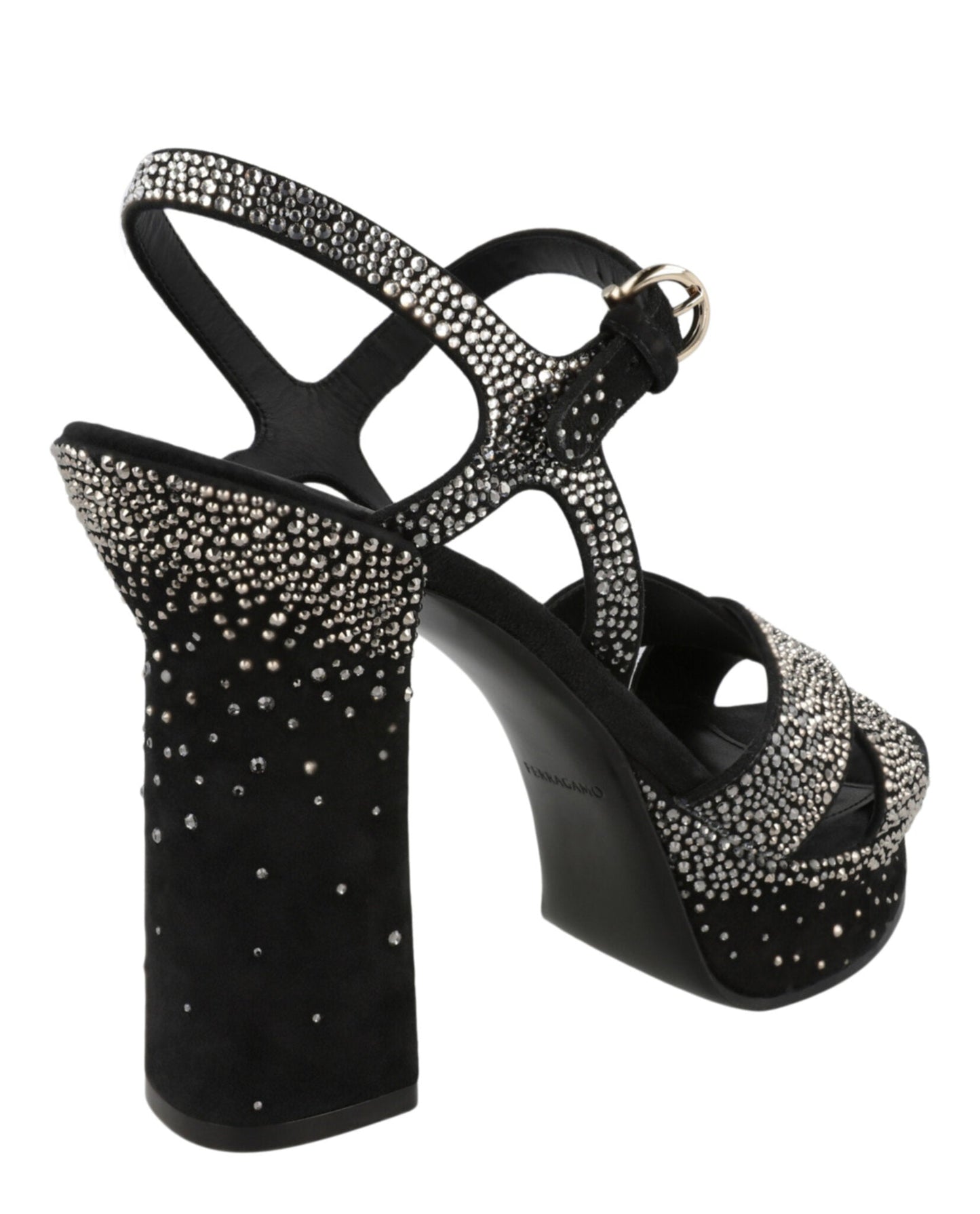 Ferragamo Sonya Suede Platform Sandals
