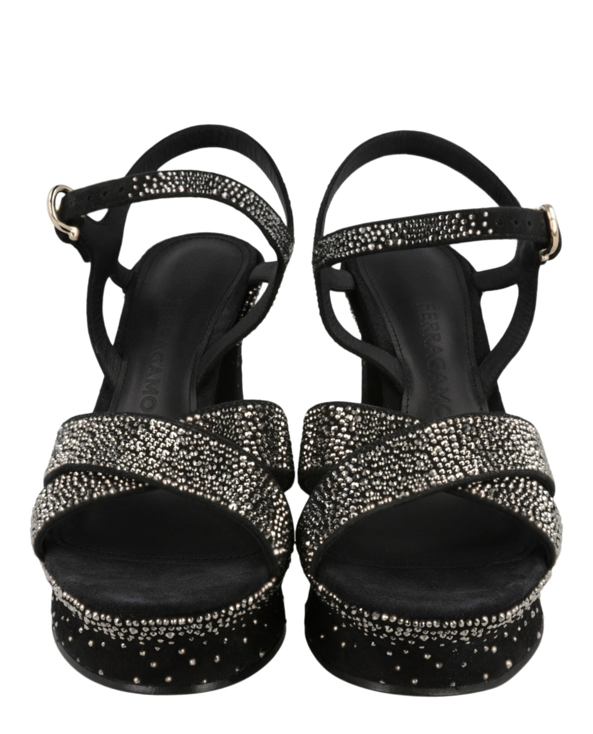 Ferragamo Sonya Suede Platform Sandals