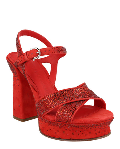 Ferragamo Sonya Suede Platform Sandals