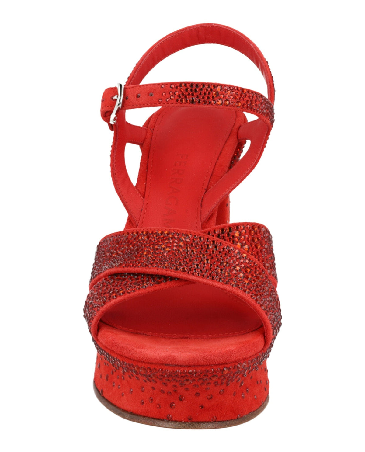 Ferragamo Sonya Suede Platform Sandals