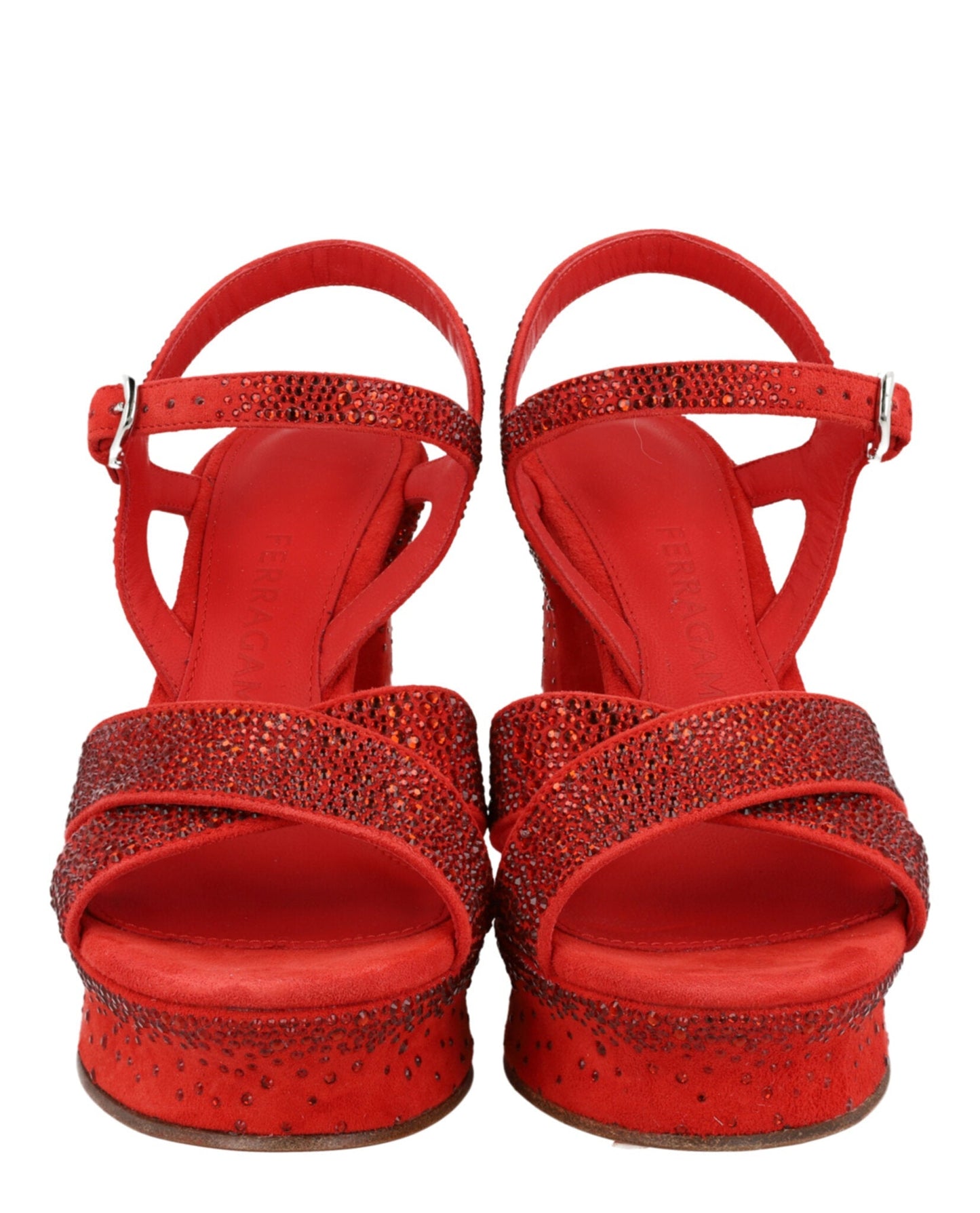 Ferragamo Sonya Suede Platform Sandals