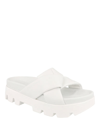 Ferragamo Air Lug Leather Slides