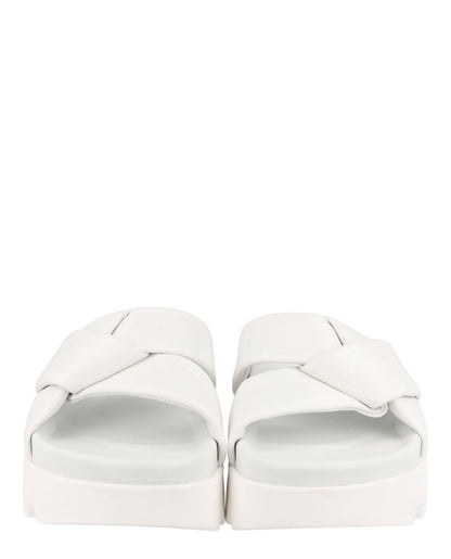 Ferragamo Air Lug Leather Slides