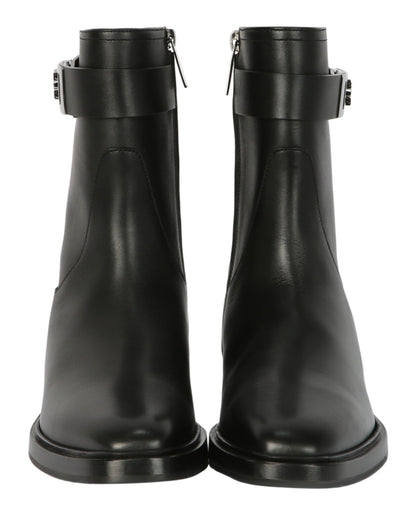 Ferragamo Hug Buckle Ankle Boots
