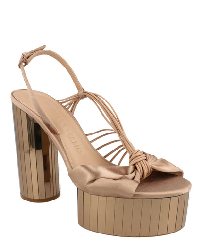 Ferragamo Sabrina Mirrored Platform Heels