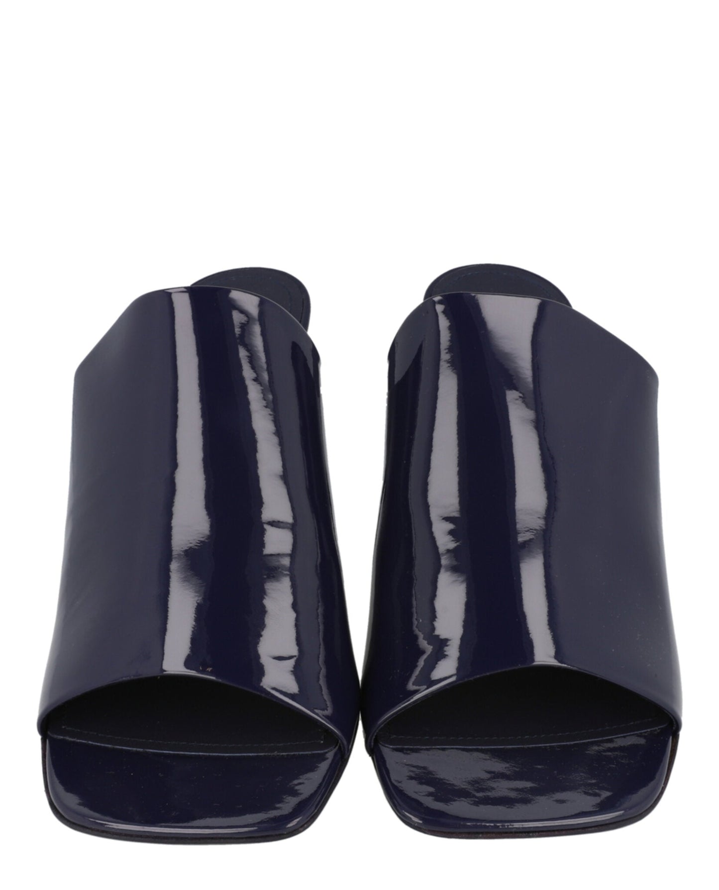 Ferragamo Patent Era Mule Heels
