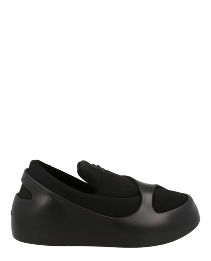 Ferragamo Lunar Paneled Slip-on Sneakers