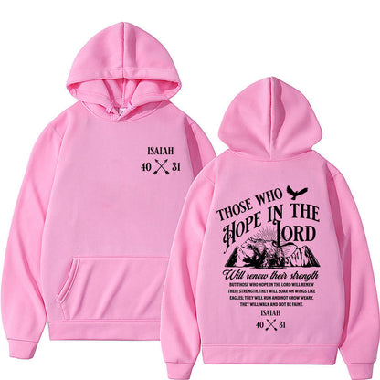 Christian Jesus Letters Print Hoodie | Faith-Based Graphic Sweatshirt for Men & Women | Inspirational Gospel Streetwear | Oversized Religious Pullover Hoodie