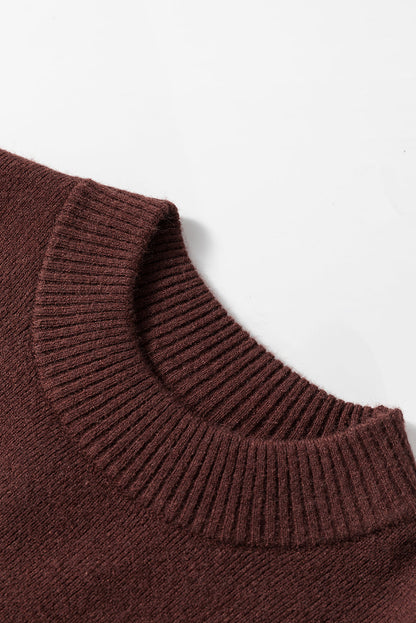 Threaded Pear Olivia Mock Side Slit Sweater