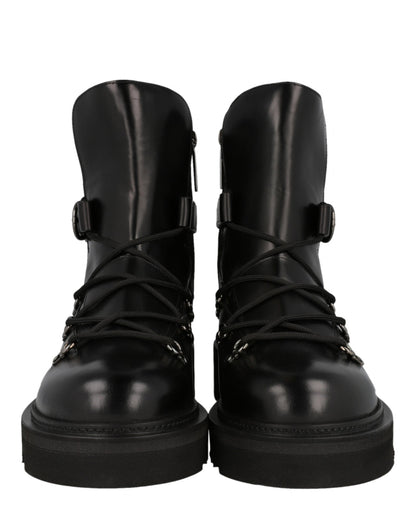 Ferragamo Giulio Lace-Up Demi Boots
