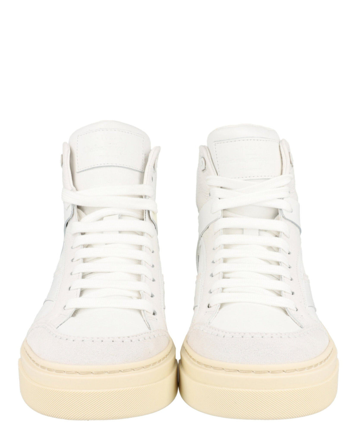 Ferragamo Cassio Leather High-Top Sneakers