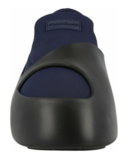 Ferragamo Lunar Paneled Slip-on Sneakers