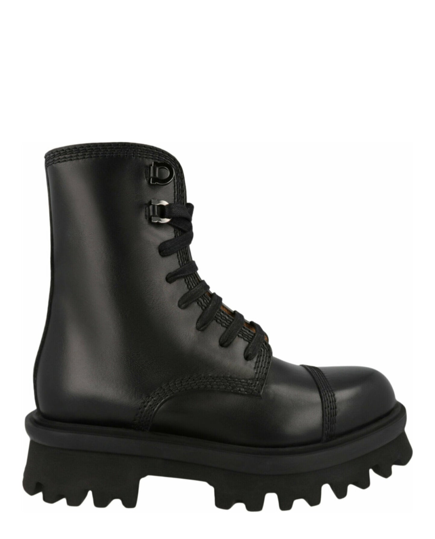 Ferragamo Faraway Demi Combat Boots