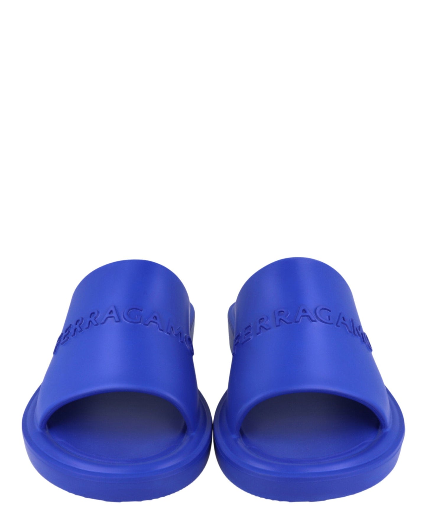 Ferragamo Giuneva Logo Embossed Slides
