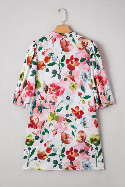 Threaded Pear Aliya Half Sleeve Shift Dress