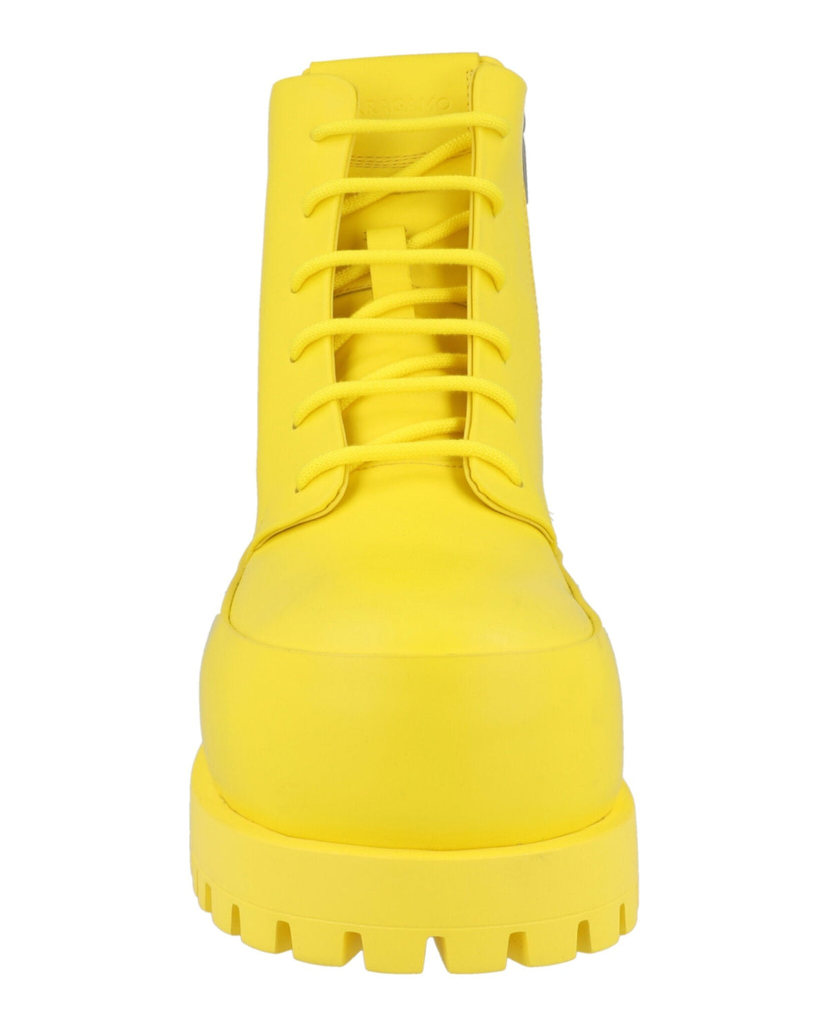 Ferragamo Fede Leather Combat Boots