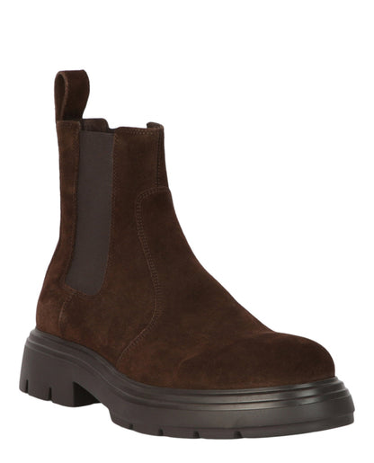 Ferragamo Doran Suede Chelsea Boots