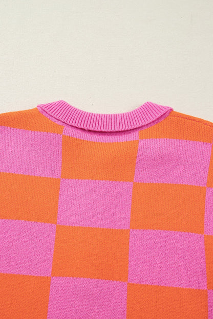 Threaded Pear Meredith Polo Collar Baggy Sweater