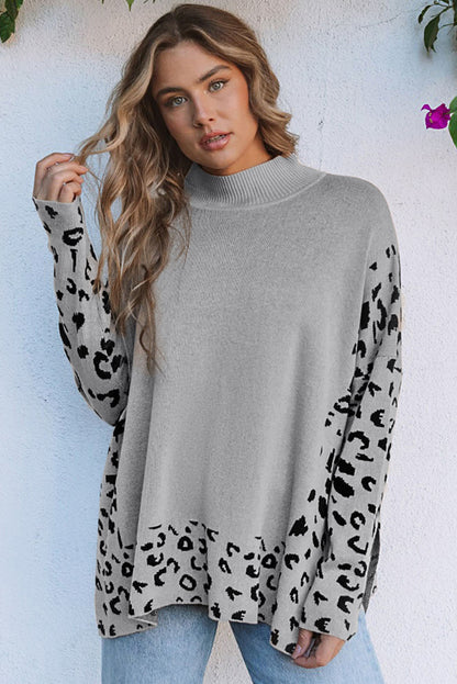 Threaded Pear Isabella Side Slit Oversized Sweater