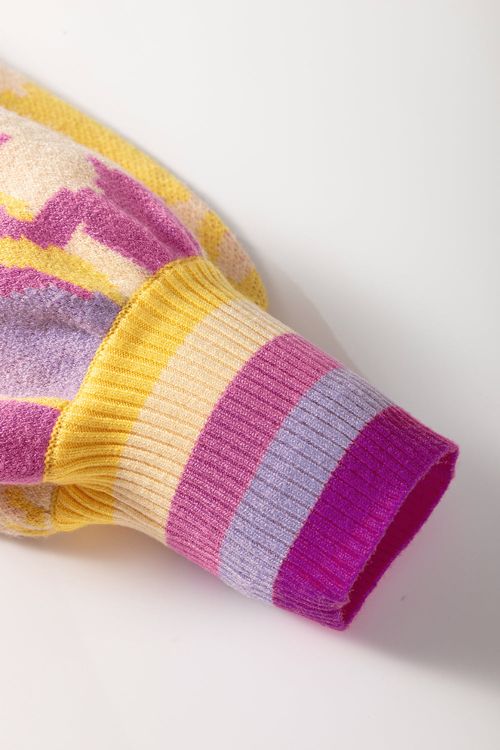 Threaded Pear Aria Colorblock Balloon Sleeve Sweater
