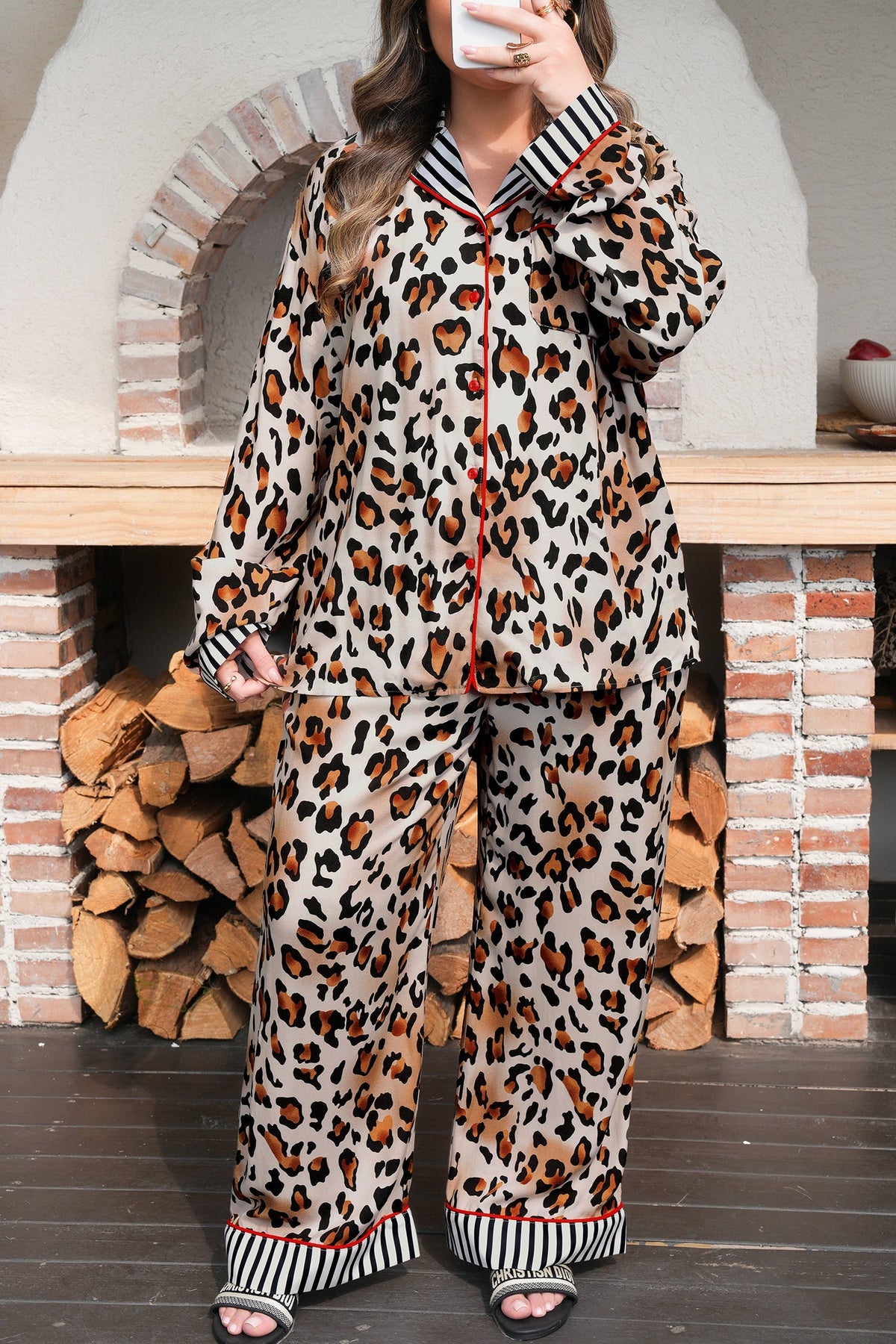 Threaded Pear Etta 2pcs Long Pajama PLUS Set