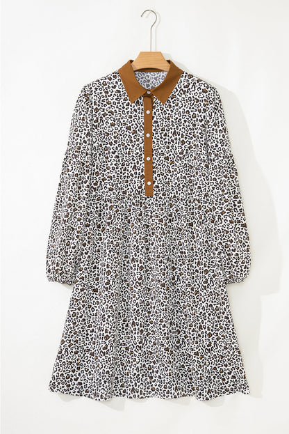 Threaded Pear Ayah Sleeve Loose Mini PLUS Dress