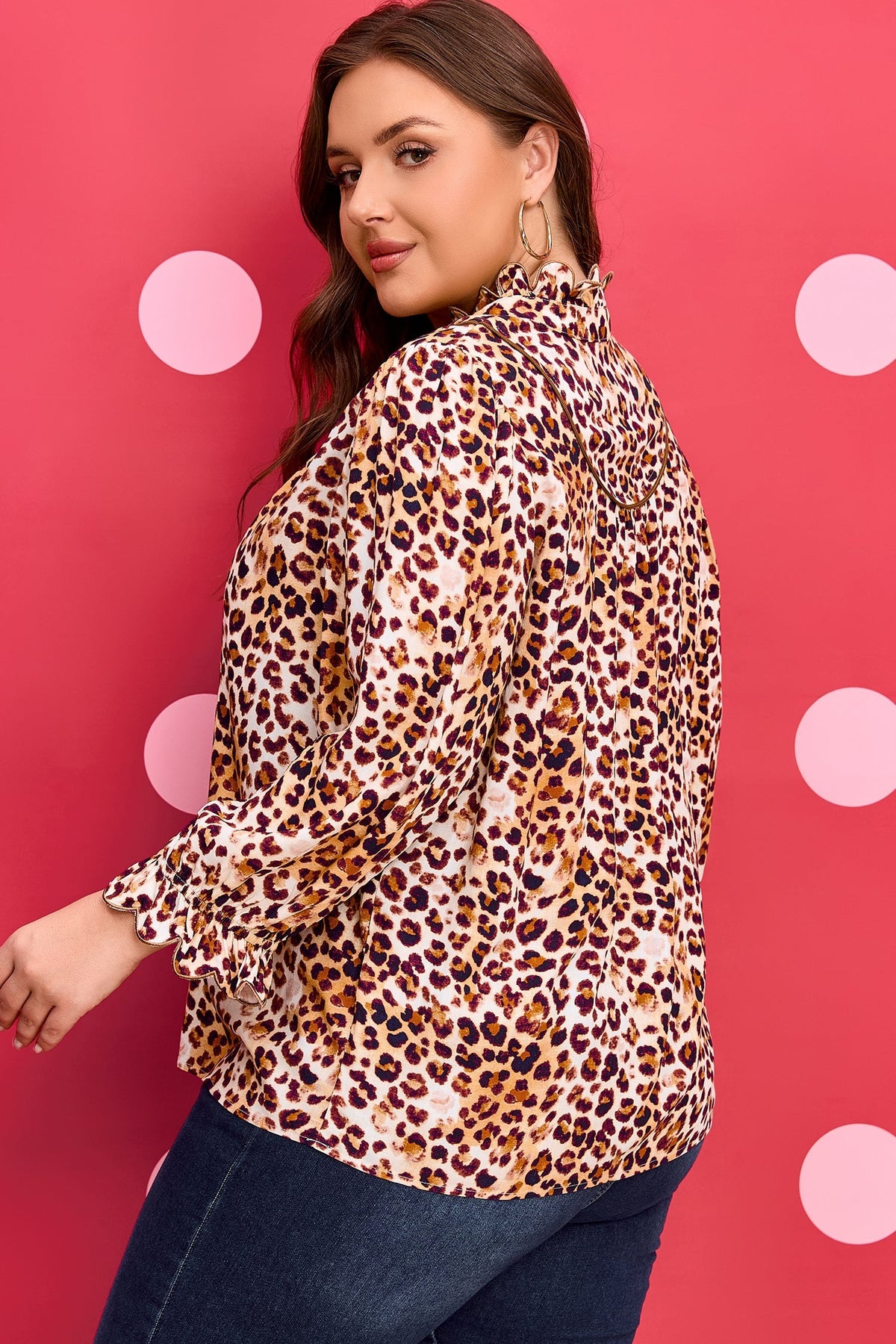 Threaded Pear Angelina Frilled Stand PLUS Blouse