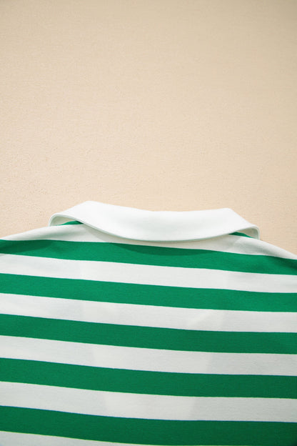 Threaded Pear Sawyer Ruffled Short Sleeve Blouse