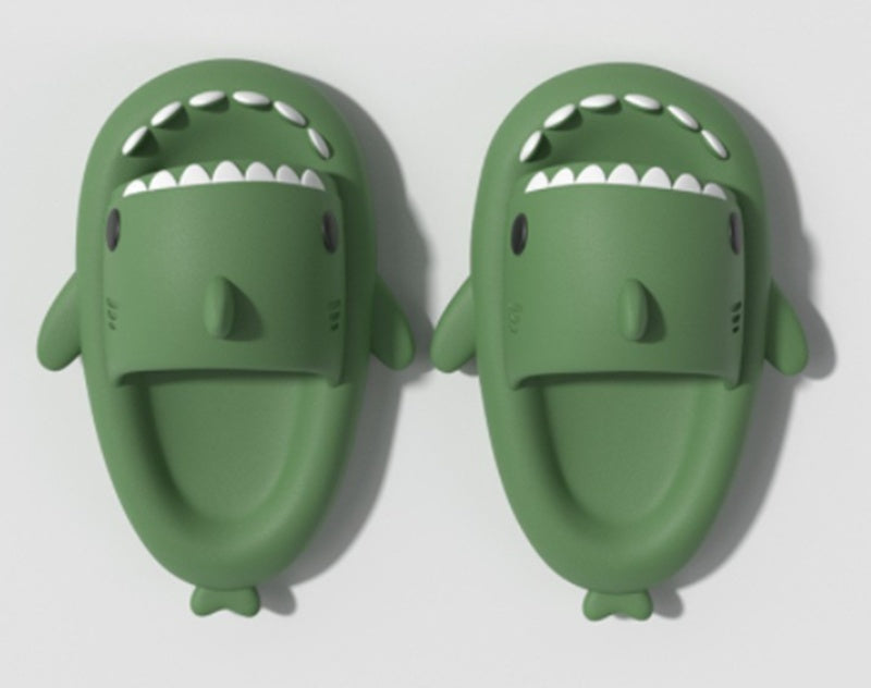 Funny Shark Cartoon Slides for Adults | Indoor & Outdoor Thick Sole Shark Slippers | Non-Slip EVA Cloud Slides for Men & Women