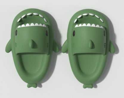 Funny Shark Cartoon Slides for Adults | Indoor & Outdoor Thick Sole Shark Slippers | Non-Slip EVA Cloud Slides for Men & Women