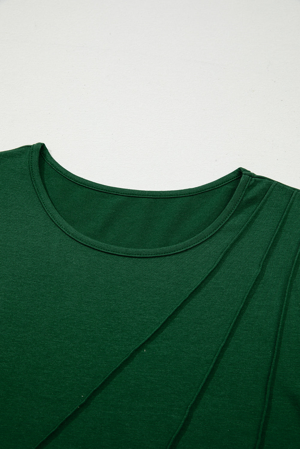 Threaded Pear Alejandra Detail Solid Color Long Sleeve Top