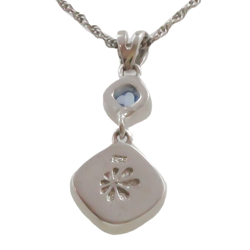 Atlantic Cushion Larimar Stone Sterling Silver Necklace By Marahlago