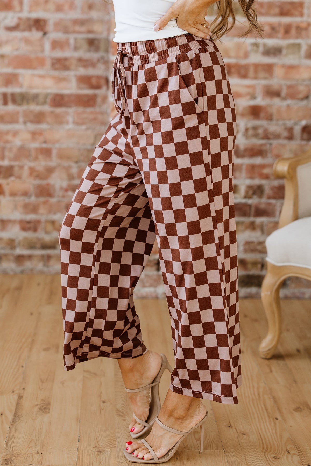 Threaded Pear Kamiyah Waist Loose Casual Pants