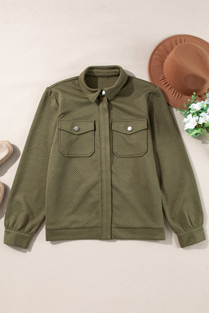 Threaded Pear Remi Zip Up Flap Shirt