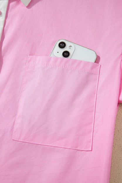 Threaded Pear Francesca Short Sleeve Up Shirt