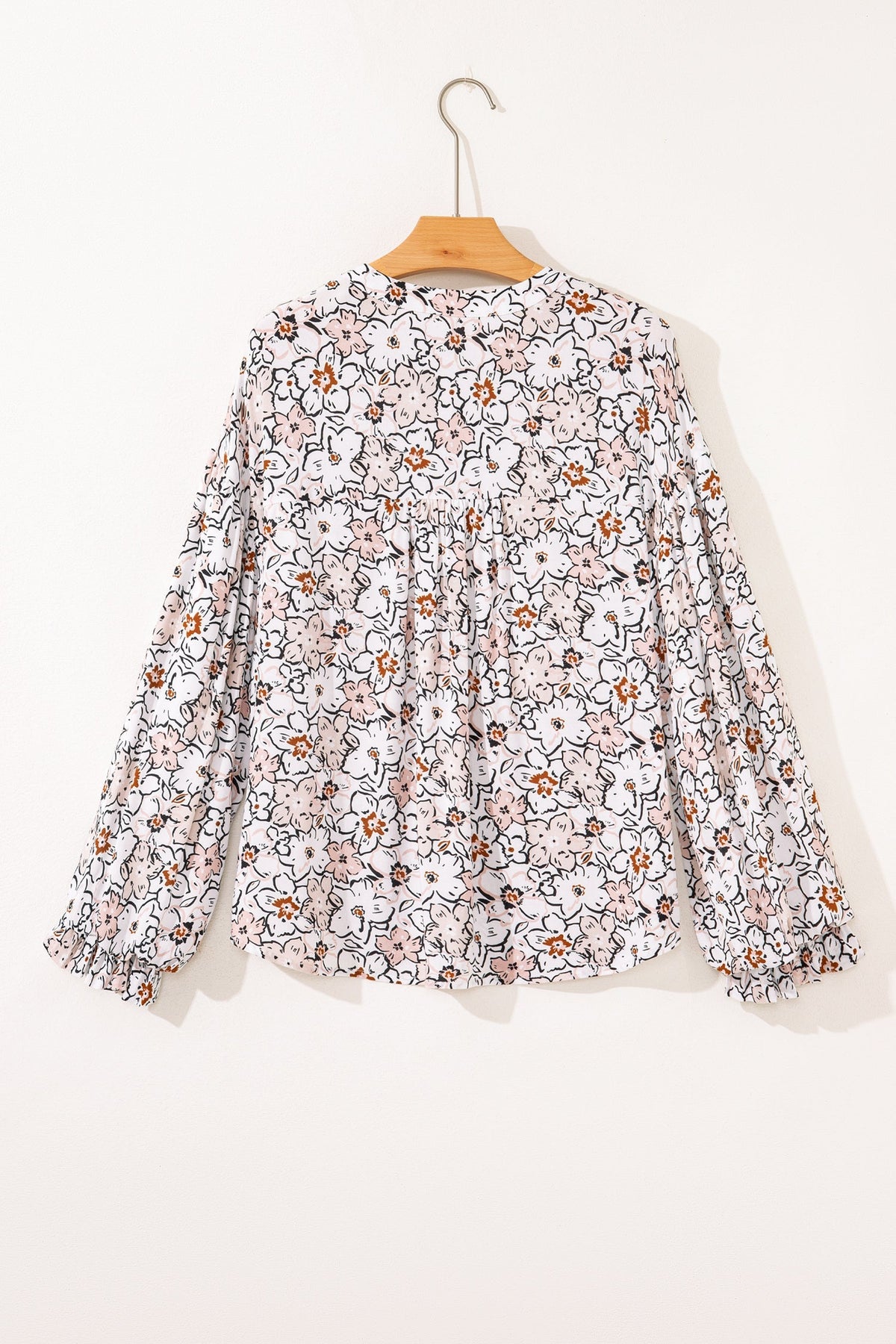 Threaded Pear Aubrey Puff Sleeve Down Shirt