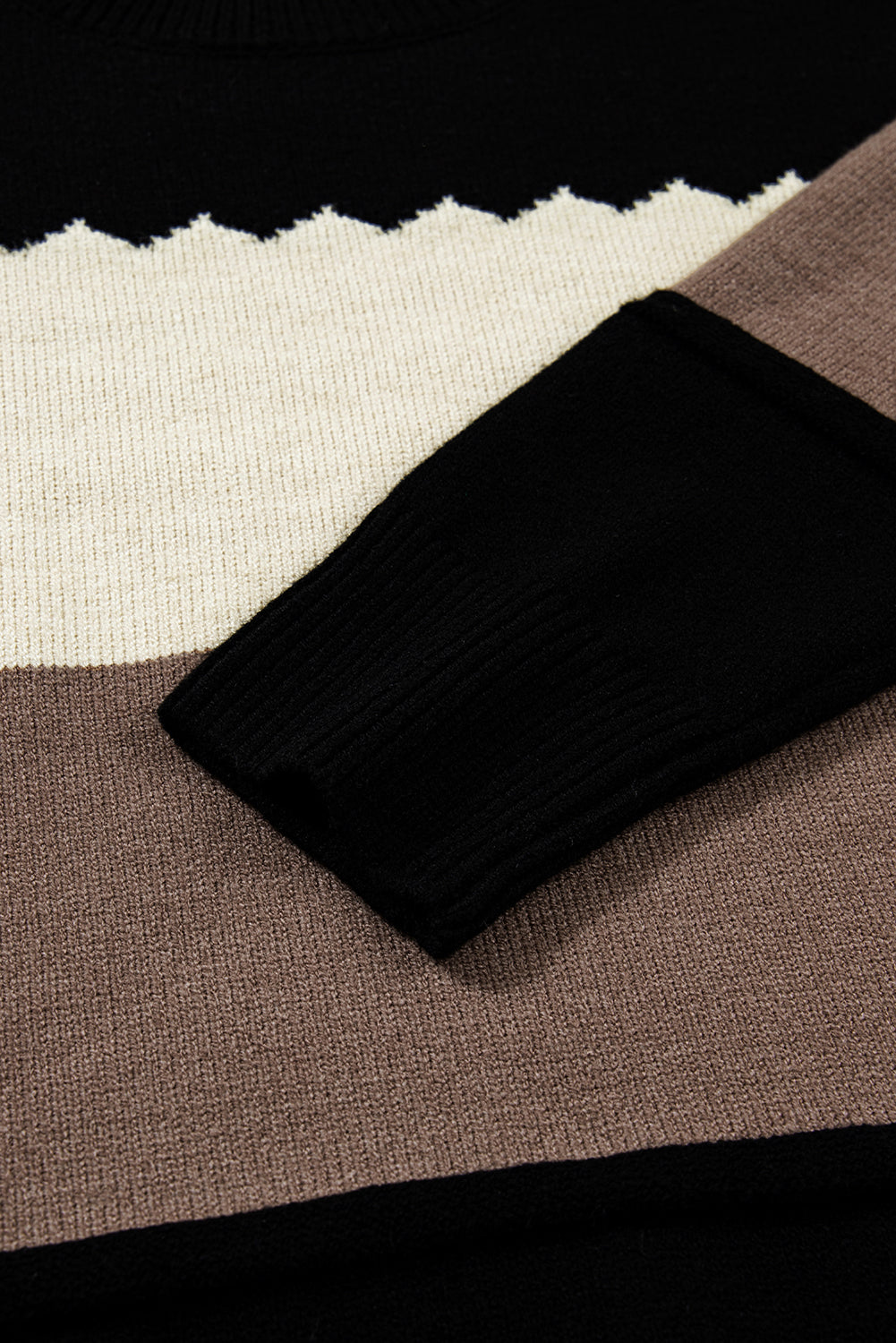 Threaded Pear Harper Colorblock Drop Shoulder Sweater