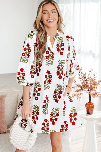 Threaded Pear Catalina Sleeve Loose Mini Dress