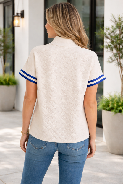 Threaded Pear Lakelynn Colorblock Short Sleeve Top
