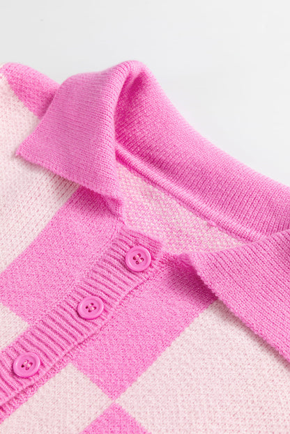 Threaded Pear Harper Collared Drop Shoulder Sweater